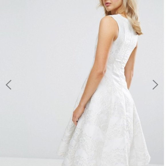 Wedding/Occassion Dress - Ivory Jaquard - BNWT - Picture 3 of 11